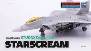 Transformer STUDIO SERIES SERIES SS-06 STARSCREAM Robot toy video