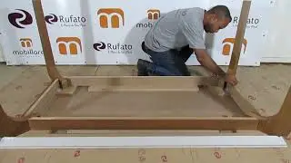 MESA LONDRINA 180 RUFATO M&Oacute;VEIS COMO  FIXAR AS PE&Ccedil;AS 4 E 5 RUFATO MOVEIS