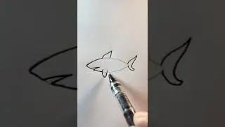 How to drawing a Shark fish#drawing#drawingtechniques#art
