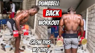 The key to get a BIGGER BACK at home - Dumbbell only