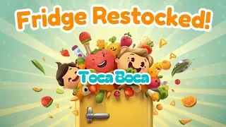 Toca Boca Fridge restock🍎🧃Satisfying & Relaxing #cartoon #tocaboca #gameplay #fridgetour 