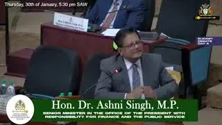 Budget 2025 debate rebuttal by Senior Minister with responsibility for Finance, Dr Ashni Singh.