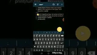How to create a simple calculator #1 in python turtorial part 2 in Android
