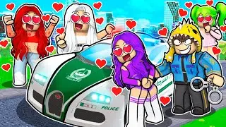 RIZZING Girls With The NEW $100,000 POLICE CAR in Roblox Driving Empire