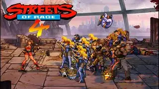 SoR2 Barbon destroys protags Axel, Blaze, Adam, Cherry and Floyd in Streets of Rage 4 Boss Rush Mode