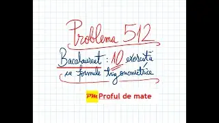Problema 512: Bacalaureat: 10 exerciții cu formule trigonometrice #profuldemate2020 #Bacalaureat #EN