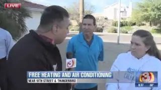 Family gets free air conditioning and heating thanks to community support