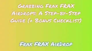 Get Free Frax FRAX Airdrop  | Learn How to Swap or Sell Frax FRAX Airdrop