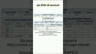 YKS DİL SONUCUM