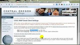 Setting Up Outlook Express (Vista Mail) with IMAP