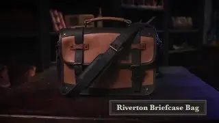 Tiverton Men's Leather Briefcase Bag | Dark Walnut