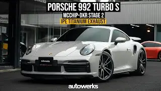Porsche 992 Turbo S with IPE Titanium Exhaust and Mcchip-DKR Stage 2!