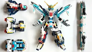 combiner sky train warrior 4 member transform and combine bricks lego robot