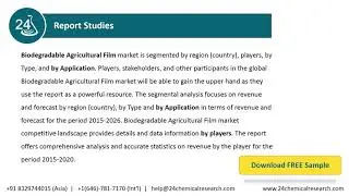 Biodegradable Agricultural Film Market Insights, Forecast to 2026