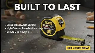 Smooth Retract, Solid Lock 👌🏽🛠️ Stanley Measuring Tape Review