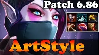 Dota 2 - Patch 6.86 : ArtStyle Plays Templar Assassin with Basher - Ranked Match Gameplay