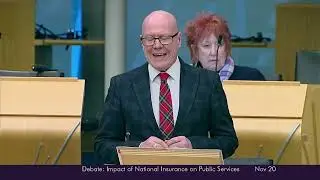 UK National Insurance increase debate in Scottish Parliament 20/11/2024