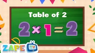 Learn Multiplication with the Table of 2 | Kids Math Adventure! | Fun Math for Kids! | Zape TV