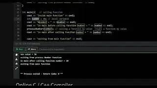 Function Call by Reference in C++