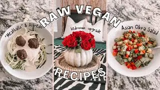 Elevating My Weekend: Rawvolution's Raw Vegan Alfredo & Meatballs | Bed Upgrade | Asian Okra Salad