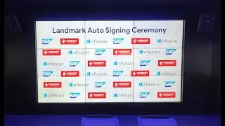 Inflexion and Landmark Auto Signing Ceremony