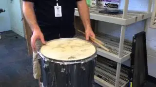How To Play A Field Drum - Five Minute Drum Lessons