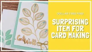 Using Stickers and Wall Decals on cards | Dollar Tree Card Making
