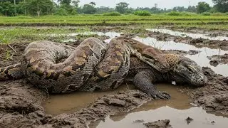 Komodo Dragon vs. Giant Python : Jungle Battle!