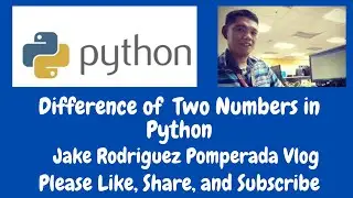 Difference of two Numbers in Python