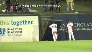 PawSox Corey Brown makes a nice play