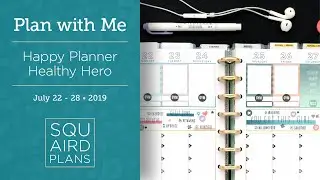 Wellness Reminders Spread :: Plan with Me :: Happy Planner Healthy Hero