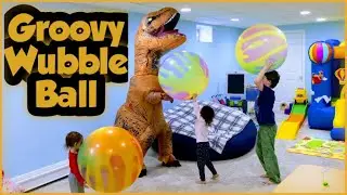 Giant Groovy Wubble Ball With T Rex