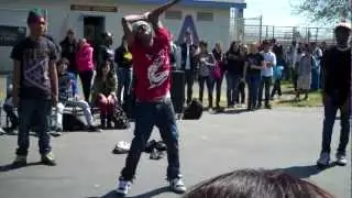 Kid Strobe of the Feinz preforming at school event