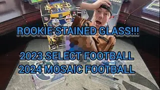 ROOKIE STAINED GLASS INCOMING SELECT & MOSAIC RIP #panini #footballcards #sportscards #paniniamerica