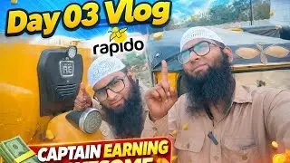 Day 03 Vlog Hyderabad Rapido Captain Earning||Daily vlogs||