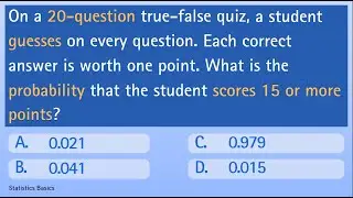 Binomial Distribution | Quiz 5: Cumulative Probability (At least x successes)