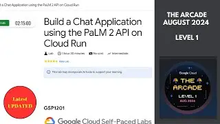 Build a Chat Application using the PaLM 2 API on Cloud Run || Arcade Level 1 || #qwiklabs || #GSP067