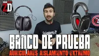 Banco de pruebas - Auriculares aislamiento extremo