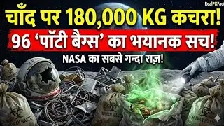 180,000 KG of trash on the Moon?😱 96 'Poop Bags' Ka Sach?