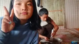 We baked a cake to celebrate first heavy snowfall of this year (Winter life in Zanskar)