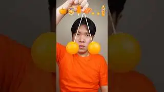 EATING RANDOM ORANGE COLOR FOOD #asmr #mukbang
