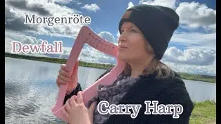 Carry Harp 8 strings by Harfenland Dewfall and Morgenr&ouml;te #harp #music #musician #harpist #sun