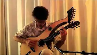 Kinloch Nelson Bach Bouree, on harp guitar