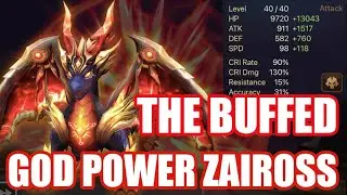 THE BUFFED God Power Zaiross, Has he become useful in rta?🤔🤔🤔【Summoner War RTA】