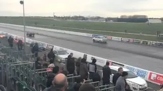 Audi 80 vs The Shed (Nova) at Santa pod