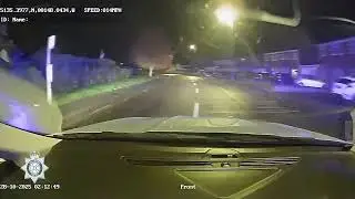 Dangerous driver meets police dog after crashing in high speed car chase