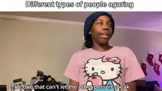 Different types of people aguring