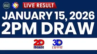 LIVE 2PM PCSO LOTTO RESULTS TODAY JANUARY 15, 2026