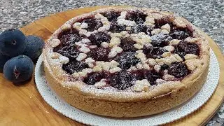 Torta crostata con fichi caramellati e ricotta