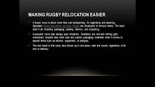 Could Expert Services Make Your Rugby Move&nbsp;Easier